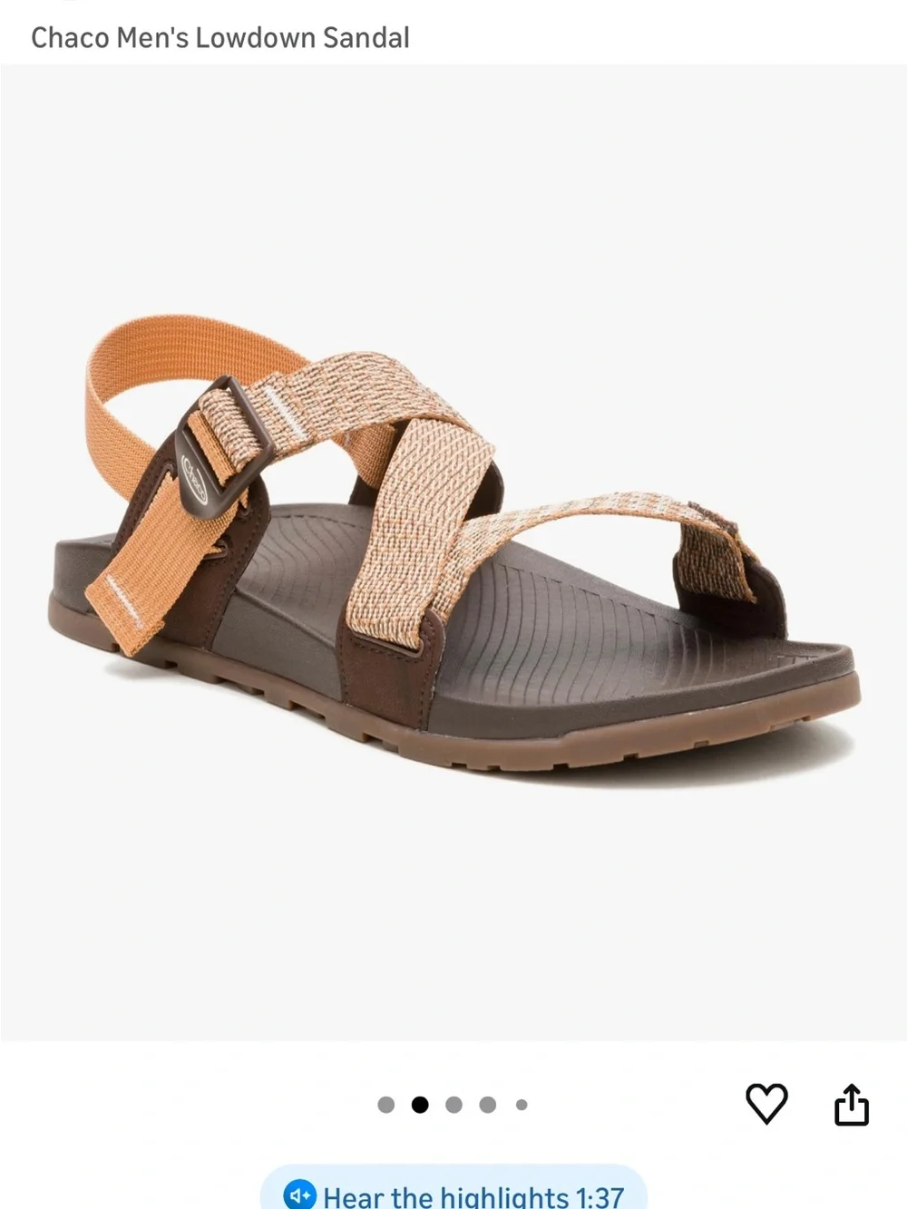 Brown Chaco Lowdown Outdoor Sandals